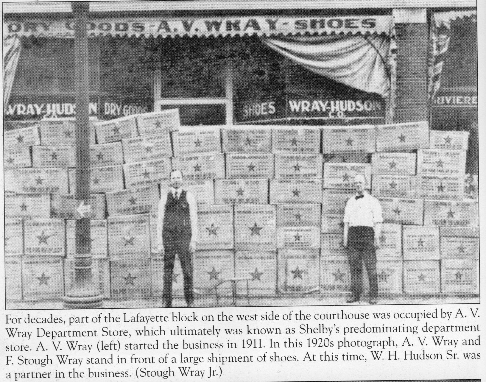 1920s A.V. Wray And F. Stough Wray with shoes